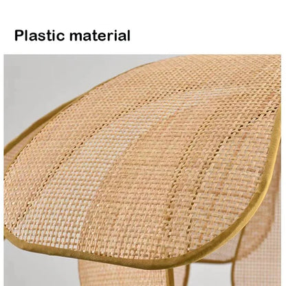 🌸 Handwoven Rattan Petal Pendant Light – Japanese Retro Chandelier for Dining & Living Room Serenity 🌿✨