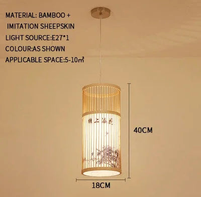 🏮 Japanese Bamboo Chandelier – Handwoven Rattan Pendant Light for Modern Wabi-Sabi Interiors ✨