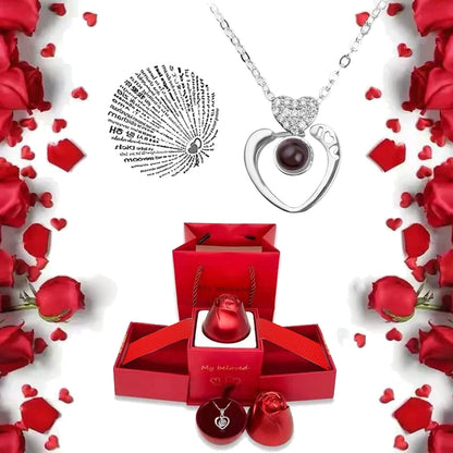 100 Languages “I Love You” Necklace Gift Box