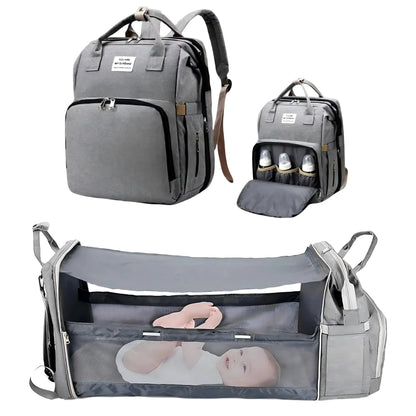 3-in-1 Convertible Baby Travel Crib Backpack ✨🍼