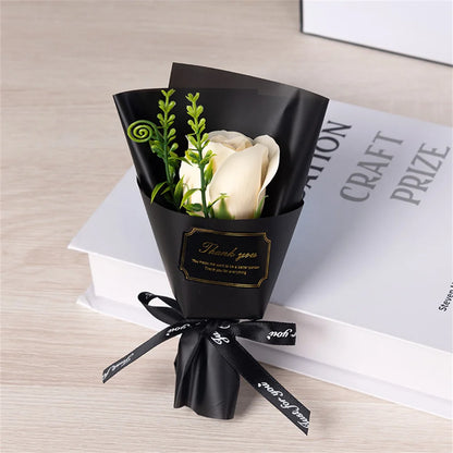 🌹 Single Rose Soap Bouquet – Minimal Valentine Gift for love ❤️