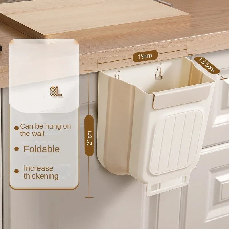 Smart Foldable Hanging Kitchen Trash Bin✨