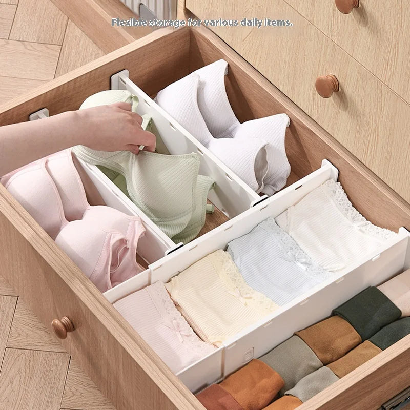 Expandable Drawer Divider – Adjustable Storage Separator for Clothes, Kitchen & Home Drawers