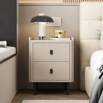 ✨ Modern Nordic Nightstand – Minimalist Drawer Storage Bedside Table