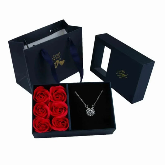 💝 Window-Opening Rose Jewelry Gift Box – Hidden Surprise of Love 🌹✨