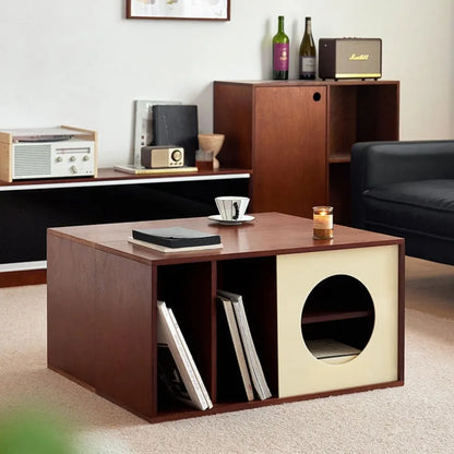 Modern Multi-Drawer Designer Storage Cabinet – Space-Saving Wooden Organizer for Living Rooms and Bedrooms