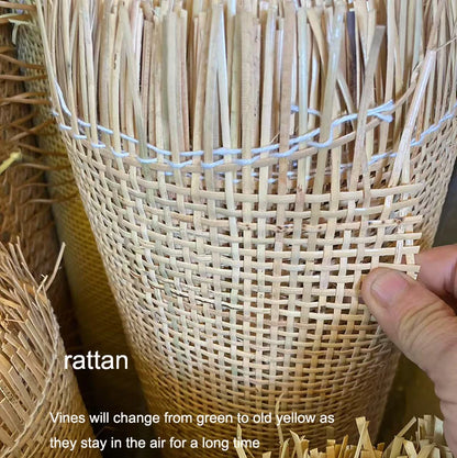 🌸 Handwoven Rattan Petal Pendant Light – Japanese Retro Chandelier for Dining & Living Room Serenity 🌿✨