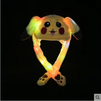 Jumping Bunny Ears Plush Hat – Cute Moving Ear Winter Fun Cap 🎀❄️ Perfect Gift for Kids & Girls