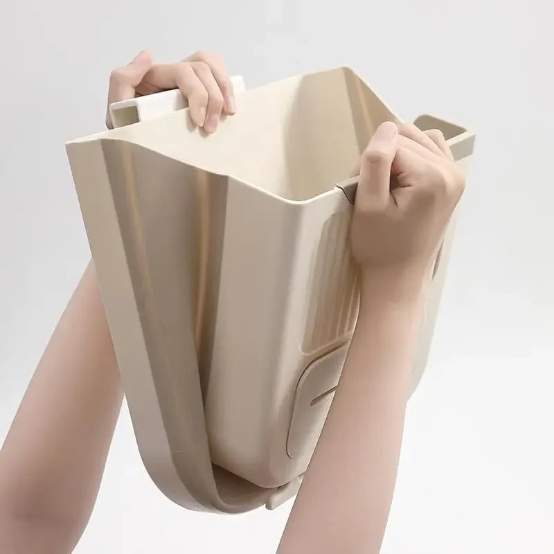 Smart Foldable Hanging Kitchen Trash Bin✨