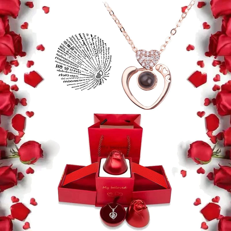 100 Languages “I Love You” Necklace Gift Box