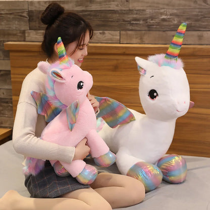 🦄 Huggable Rainbow Unicorn Plush – The Cutest Valentine Hug 💖✨