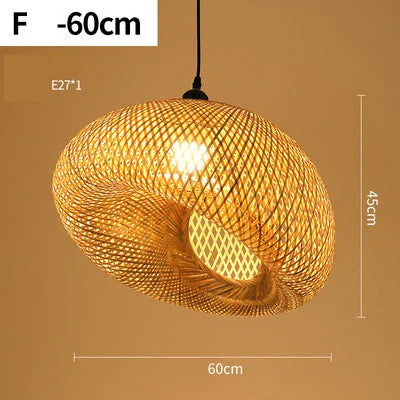 🌾 Handwoven Rattan Wicker Pendant Lamp – Japanese Wooden Ceiling Light for Dining, Bedroom & Farmhouse Décor ✨