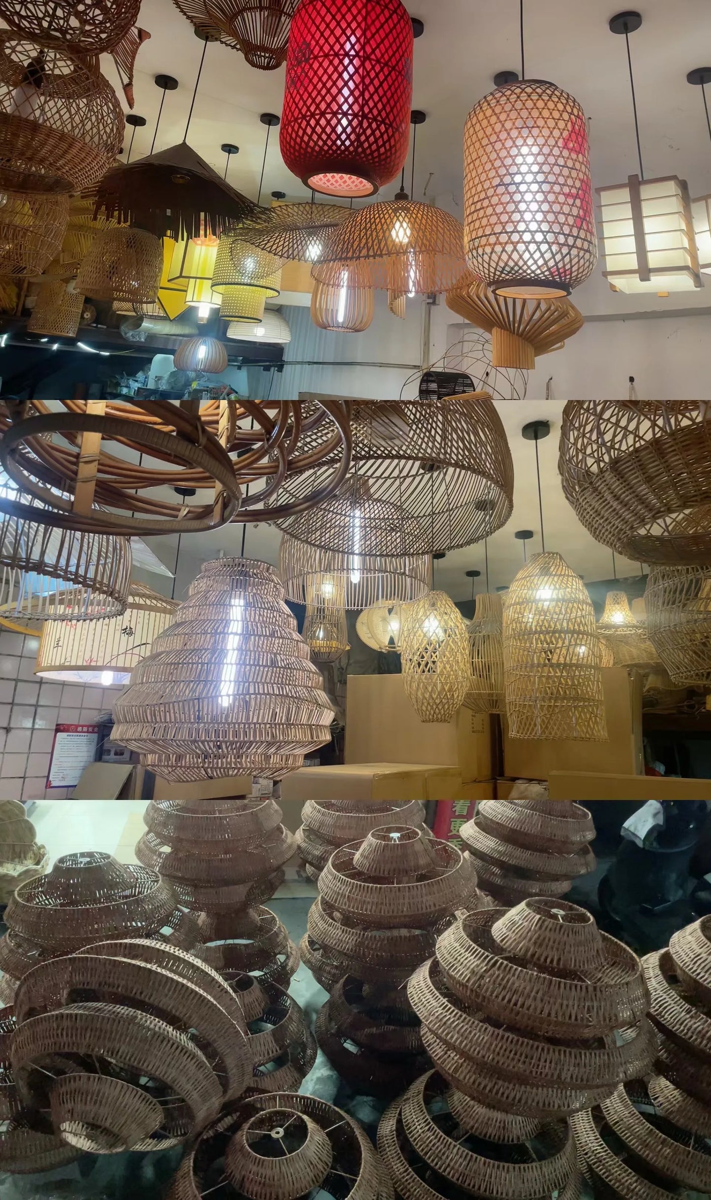 Handwoven Bamboo Pendant Lamp – Natural Rattan Wicker Ceiling Light for Dining, Bedroom & Home Décor 🌿✨