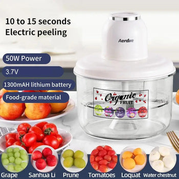“🍏✨ Hands-Free Electric Fruit Peeler — Zero Pressure, Zero Pain, Peel 5× Faster!