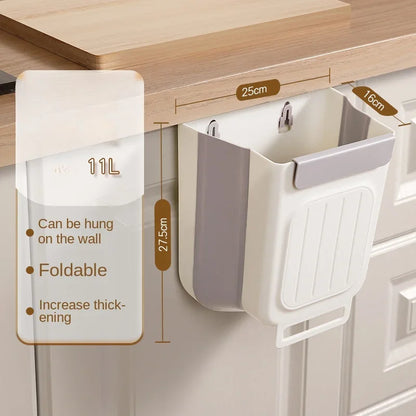 Smart Foldable Hanging Kitchen Trash Bin✨