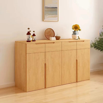 ✨ Modern Space-Saving Nightstand Cabinet – Multi-Door Storage, Vintage Minimalist Bedside Cupboard (80-158cm)