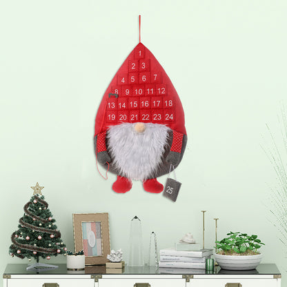 Christmas Countdown Advent Calendar – Cute Faceless Santa Claus Hanging Doll ❤️ Holiday Wall & Door Decoration