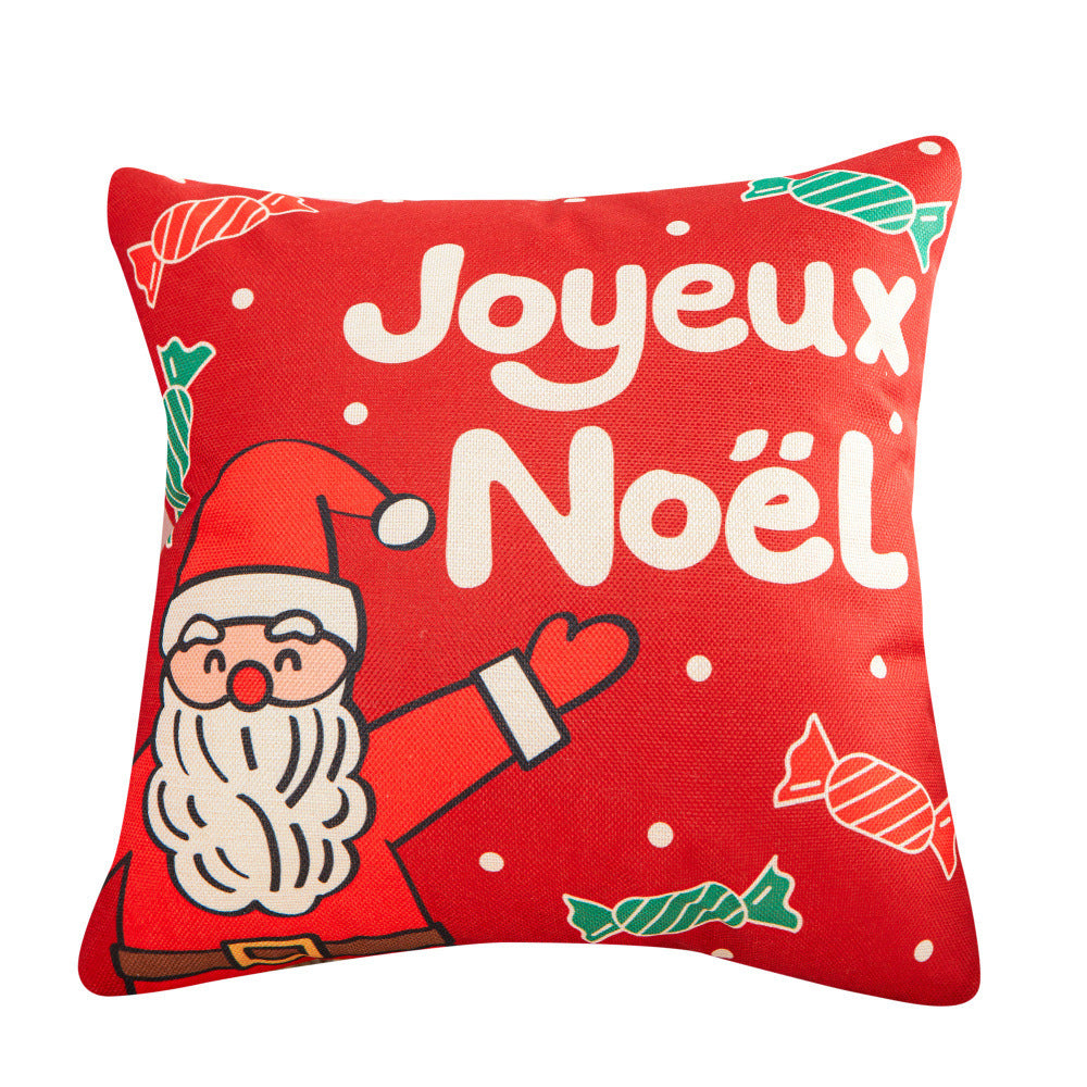 Christmas Throw Pillow Covers – Festive Santa & Holiday Design Cushion Covers (45x45cm) ✨