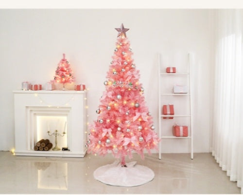 7FT Luxury Pink Christmas Tree  | Pre-Lit LED Lights  | Elegant Ornaments ✨ | Premium Holiday Decoration
