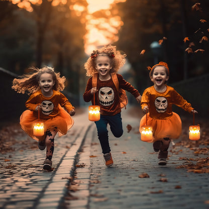 ✨ Foldable Halloween Pumpkin Lamp  – Portable Mini Night Light  | Spooky-Cute Bedside Glow