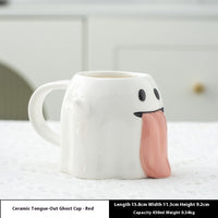 ✨ “Halloween Ghost Mug – Cute 3D Ceramic Coffee Cup (450ml)”