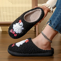 ✨ “Halloween Ghost Slippers – Cozy Cotton Cartoon Indoor Shoes”