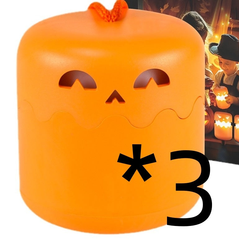 ✨ Foldable Halloween Pumpkin Lamp  – Portable Mini Night Light  | Spooky-Cute Bedside Glow