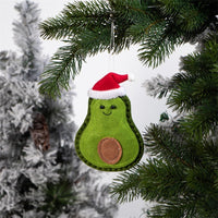 ✨ Cute Avocado Felt Christmas Tree Ornaments – Fun Holiday Hanging Décor Set  Perfect for Kids, Families & Food Lovers