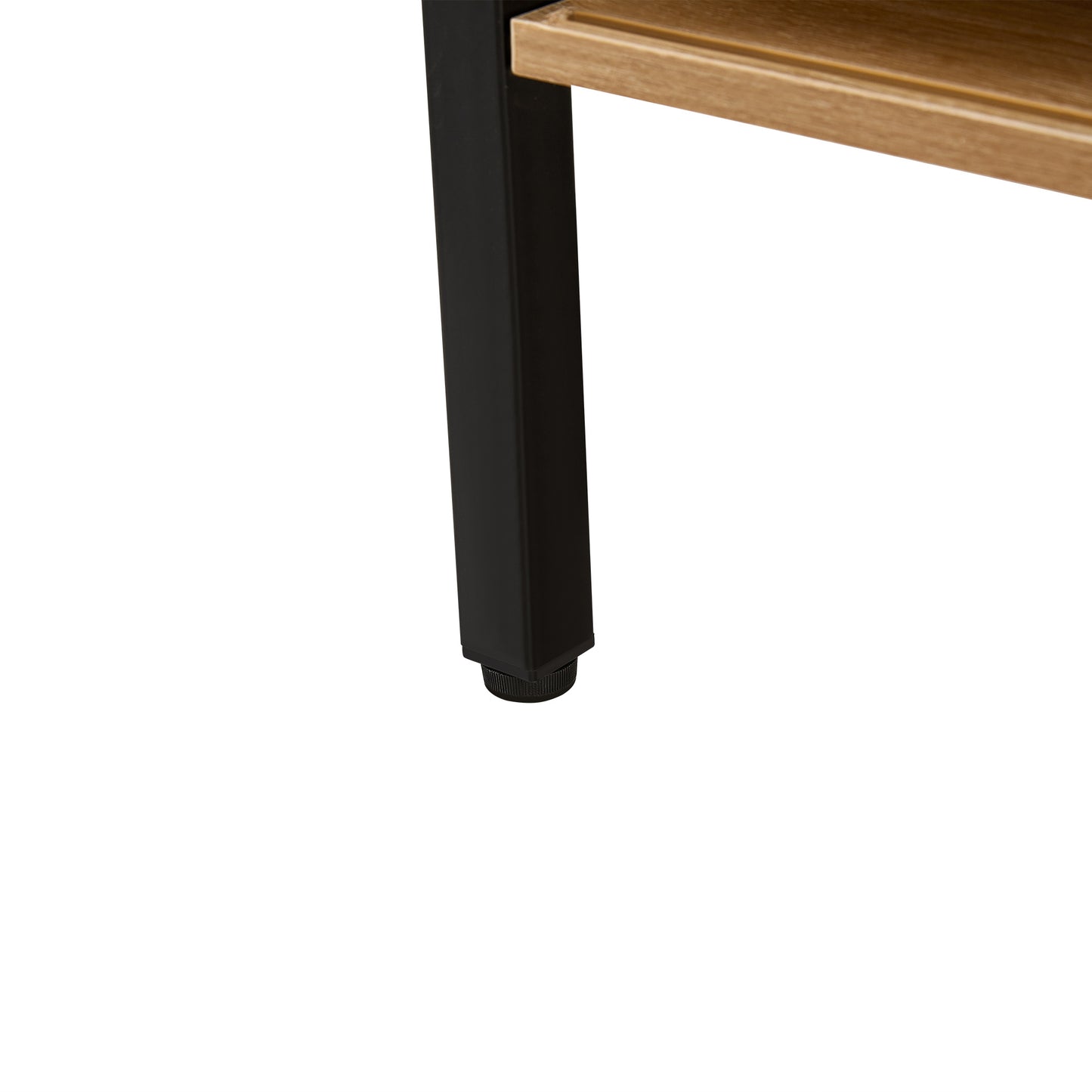 ✨ Modern Rattan Coffee Table with Metal Legs | Sliding Door Storage Table for Living Room ☕