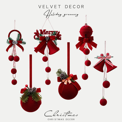🔔 VelvetChime Christmas Hanging Bells Décor 🔔