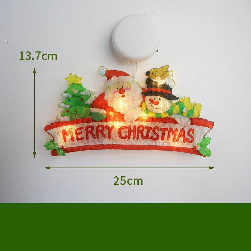 Christmas LED Window Lights – Festive Santa, Snowman & Bell Decorations for a Glowing Holiday Home ✨