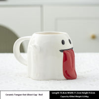✨ “Halloween Ghost Mug – Cute 3D Ceramic Coffee Cup (450ml)”