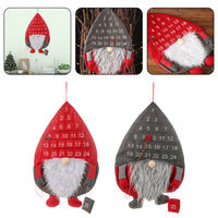 Christmas Countdown Advent Calendar – Cute Faceless Santa Claus Hanging Doll ❤️ Holiday Wall & Door Decoration