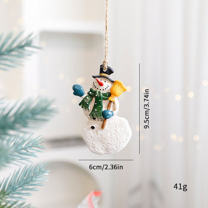 Cute Cartoon Elk & Santa Ornaments – Adorable Resin Christmas Decorations for Tree & Gifts ✨