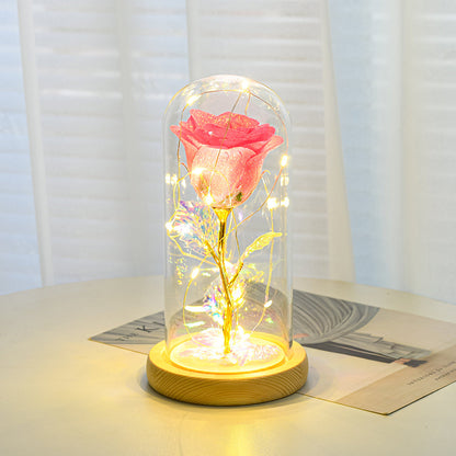 LED Eternal Rose Glass Dome – A Love That Glows Forever