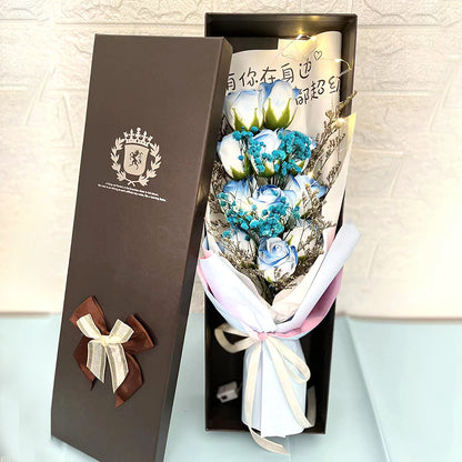 ✨ Long Rose Gift Box with LED Lights – A Luxury Valentine Surprise 🌹💡