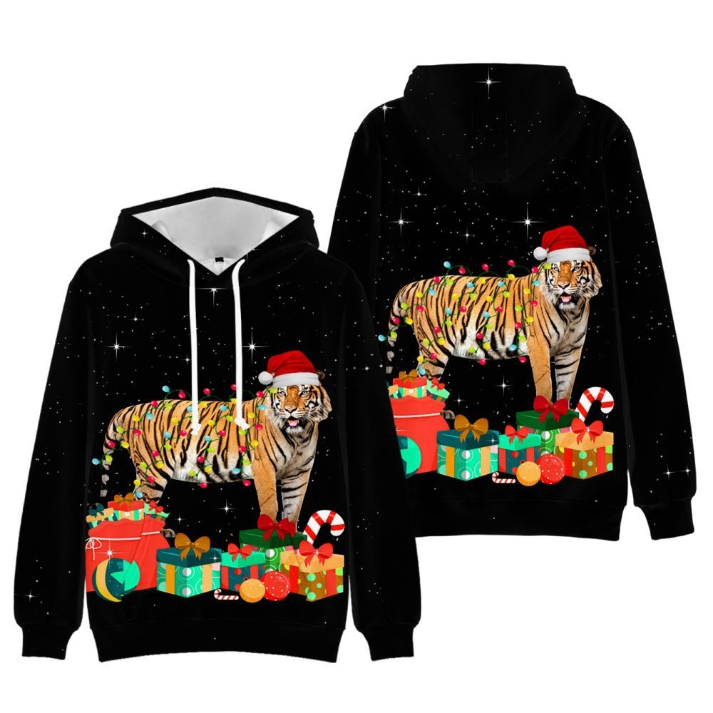 ✨ Merry Christmas Cat Hoodie – Unisex 3D Print Holiday Sweatshirt  Cozy Festive Pullover for Pet Lovers ❤️