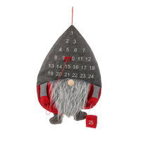 Christmas Countdown Advent Calendar – Cute Faceless Santa Claus Hanging Doll ❤️ Holiday Wall & Door Decoration