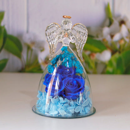 Angel Glass Eternal Rose Gift Dome
