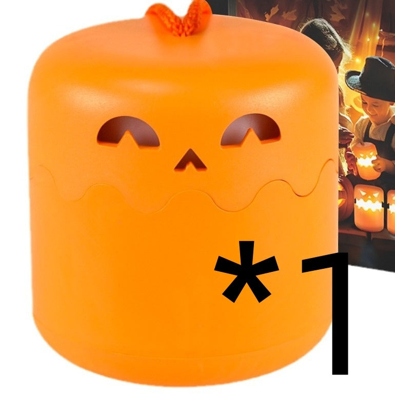✨ Foldable Halloween Pumpkin Lamp  – Portable Mini Night Light  | Spooky-Cute Bedside Glow