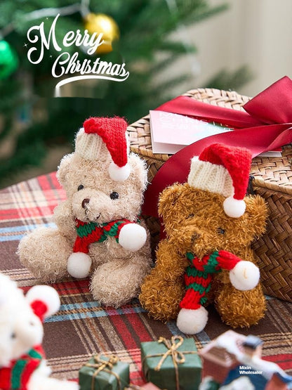 Christmas Teddy Bear Couple – Cozy Plush Ornaments That Warm Every Holiday Heart ❤️