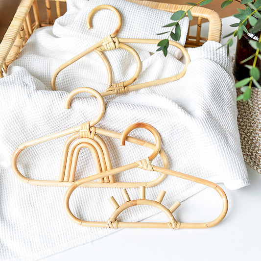 🌞 Sunny Dreams Rattan Hanger Set — Handcrafted Boho Charm, Soft Tones & Full of Cozy Warmth! 🌿✨