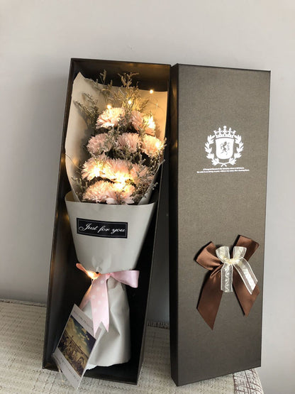✨ Long Rose Gift Box with LED Lights – A Luxury Valentine Surprise 🌹💡