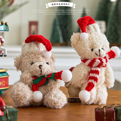 Christmas Teddy Bear Couple – Cozy Plush Ornaments That Warm Every Holiday Heart ❤️