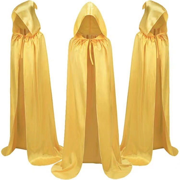 ✨ “Halloween Wizard Cloak – Kids Hooded Costume Cape with Mantle”