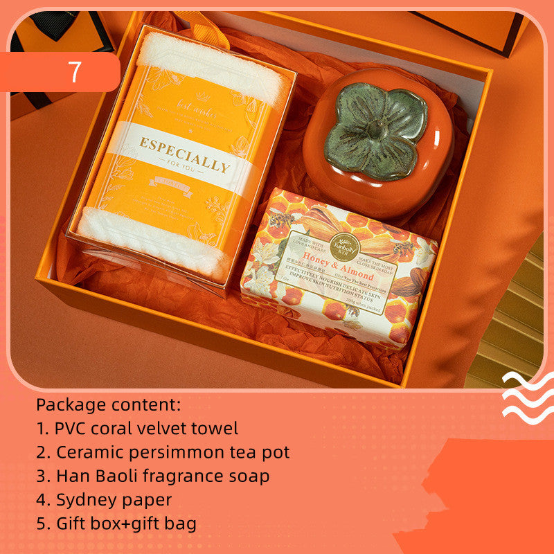 Luxury Business & Wedding Gift Set 💍 | Elegant Green Box with Scented Candle, Soap & Flower for Her & Him 🌿✨