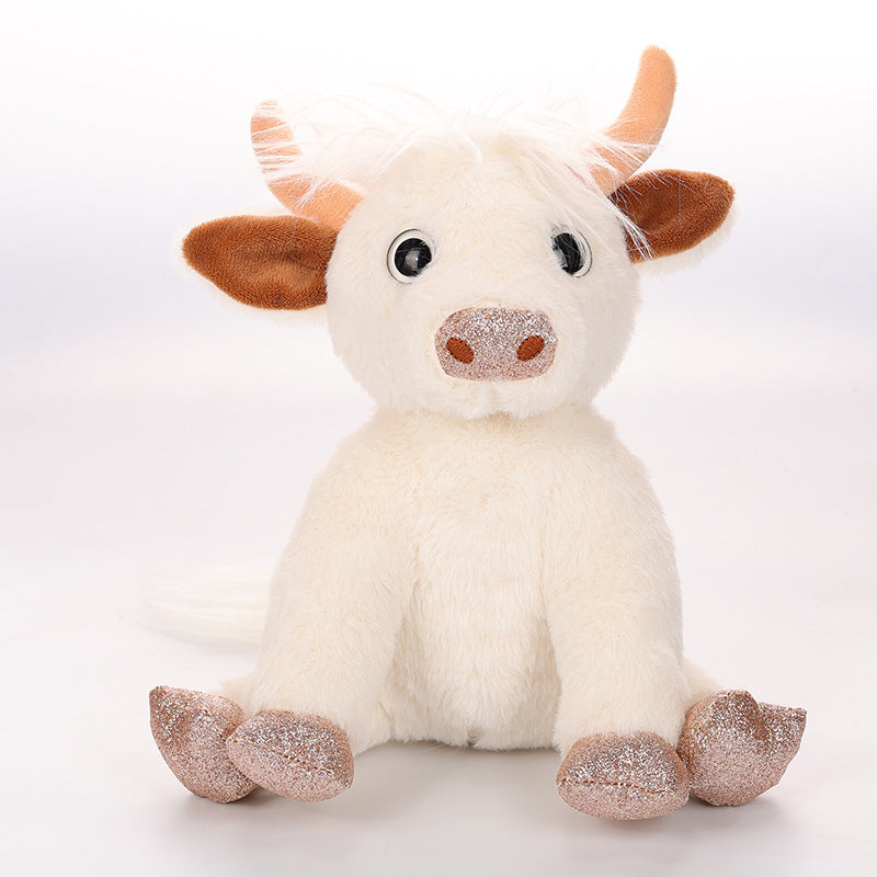 Adorable Scottish Highland Cow Plush ✨ | Soft & Fluffy Yak Stuffed Animal Doll — Perfect Christmas Gift for Kids, Couples & Farm Lovers