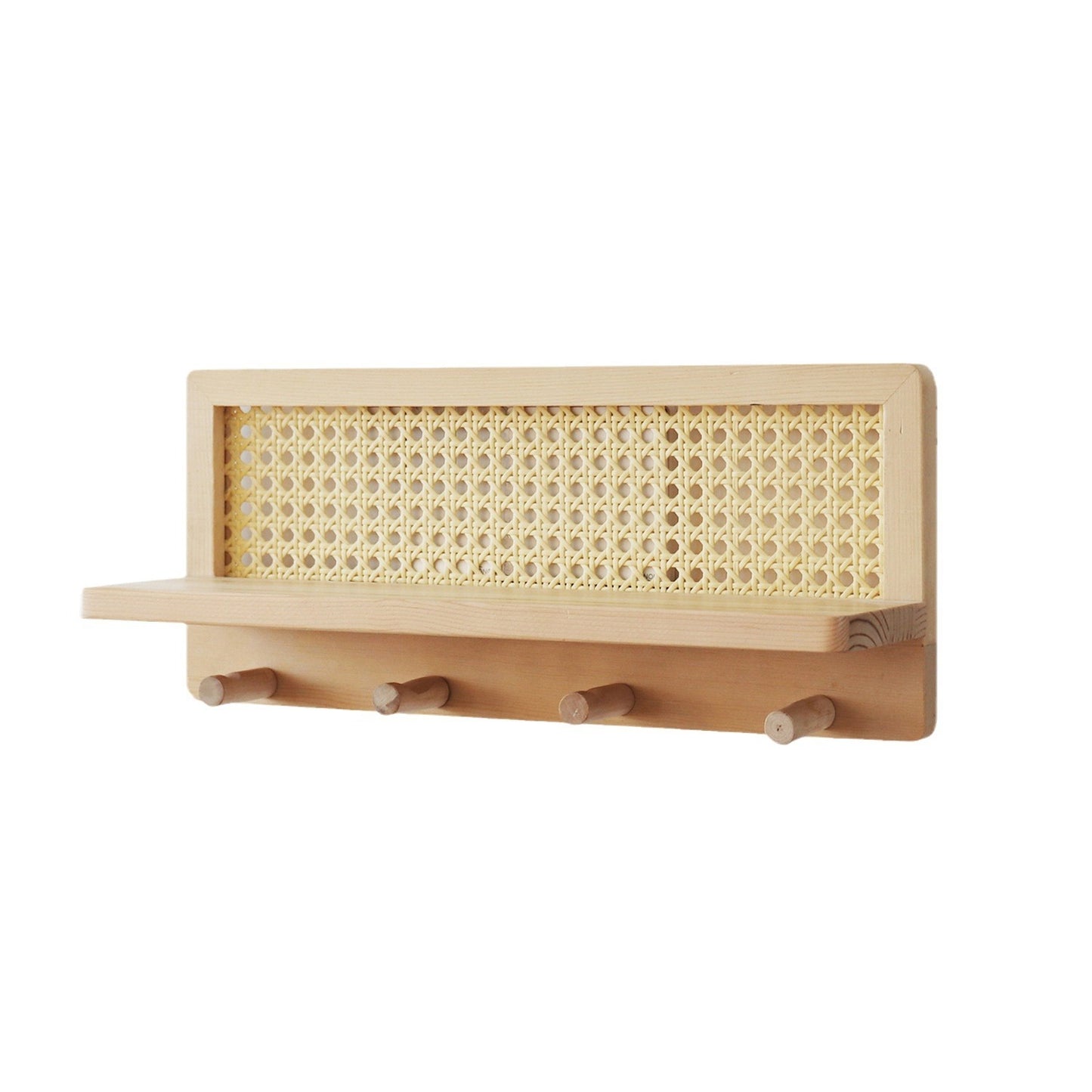 🏡 Nordic Nest Rattan Wall Shelf — Modern Minimalist Wall Rack with Boho Warmth &amp; Timeless Elegance 🌿✨