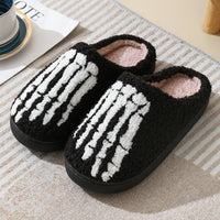 ✨ “Halloween Skull Slippers – Spooky Cartoon Indoor Cotton Shoes”