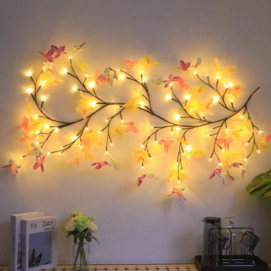 LED Butterfly Tree Lamp – Flexible Rattan Fairy Light for Wall Décor & Cozy Home Lighting